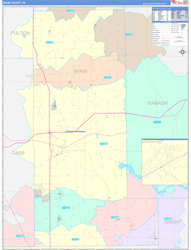 Miami County, IN Zip Code Map