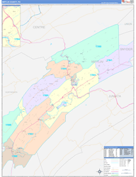 Mifflin ColorCast Wall Map