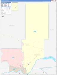 Minidoka County, ID Zip Code Map