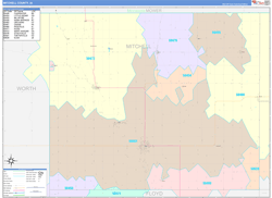 Mitchell County, IA Zip Code Map