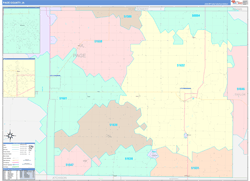 Page County, IA Wall Map Color Cast Style 2024