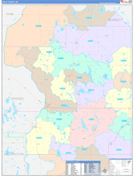 Polk ColorCast Wall Map