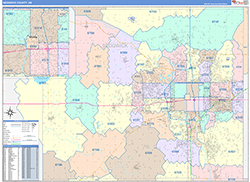 Sedgwick County, KS Wall Map Color Cast Style 2026