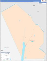 Skagway Borough (County) ColorCast Wall Map