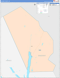 SkagwayBorough (County), AK Wall Map Color Cast Style 2026