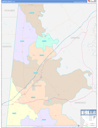 Sumter Color Cast<br>Wall Map