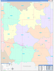Tama ColorCast Wall Map