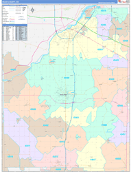 Wood County, OH Wall Map Color Cast Style 2024
