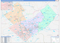 Easton Pa Zip Code Map Allentown-Bethlehem-Easton Metro Area, Pa 5 Digit Zip Code Maps - Color Cast