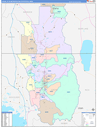 Logan Metro Area Wall Map Color Cast Style 2026