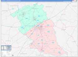 Florence Metro Area Wall Map Color Cast Style 2024