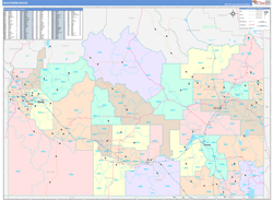 Idaho Southern Wall Map Color Cast Style 2024