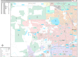 Arvada Wall Map Premium Style 2024