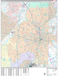 Atlanta Wall Map Premium Style 2026