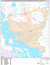 Baytown Wall Map Premium Style 2026