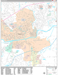 Bethlehem Wall Map Premium Style 2026