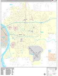 Bismarck Wall Map Premium Style 2026