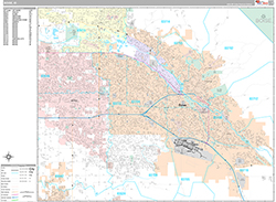 Boise Wall Map Premium Style 2026