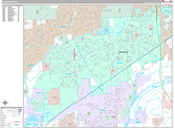 Bolingbrook Wall Map Premium Style 2026