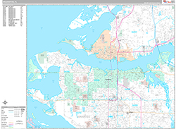 Bradenton Wall Map Premium Style 2026