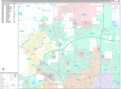 Broomfield Wall Map Premium Style 2025