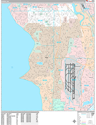 Burien Wall Map Premium Style 2026