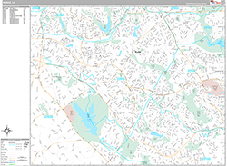 Burke Wall Map Premium Style 2026