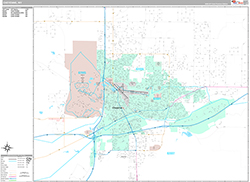 Cheyenne Wall Map Premium Style 2026