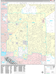 Clovis Wall Map Premium Style 2026