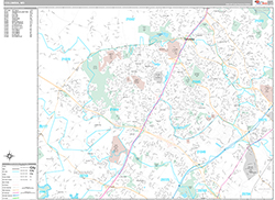 Columbia Wall Map Premium Style 2026