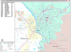 Columbus Wall Map Premium Style 2026