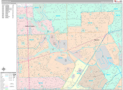 Dearborn Wall Map Premium Style 2026