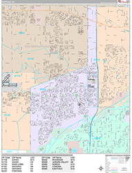 Eastvale Wall Map Premium Style 2026
