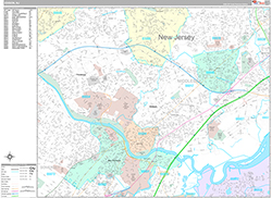Edison Wall Map Premium Style 2026