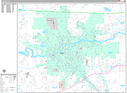 Elkhart Wall Map Premium Style 2026