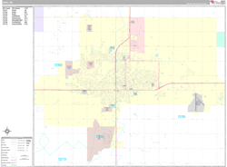 Enid Wall Map Premium Style 2024