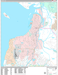 Everett Wall Map Premium Style 2026