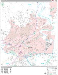 Frederick Wall Map Premium Style 2026