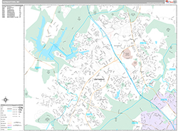 Germantown Wall Map Premium Style 2026