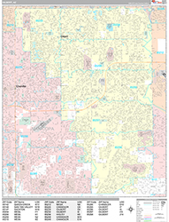 Gilbert Wall Map Premium Style 2026