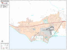 Goleta Wall Map Premium Style 2025