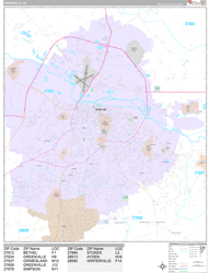 Greenville Wall Map Premium Style 2025