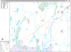 Hamden Wall Map Premium Style 2026