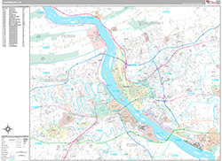 Harrisburg Wall Map Premium Style 2026