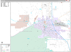 Helena Wall Map Premium Style 2026