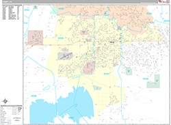 Hemet Wall Map Premium Style 2026