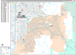 Henderson Wall Map Premium Style 2026