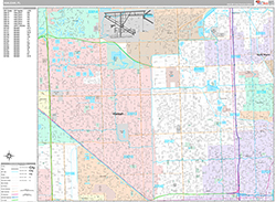 Hialeah Wall Map Premium Style 2026