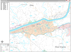 Huntington Wall Map Premium Style 2026