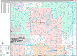 Inglewood Wall Map Premium Style 2026